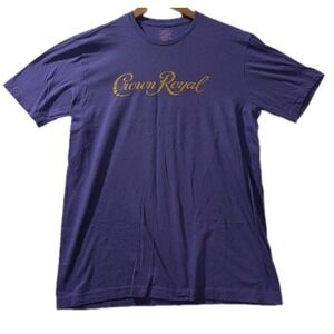 Crown Royal Purple Graphic T-Shirt Men's XL Made in Colombia 100% Cotton